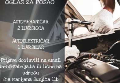 Firma “Sabelja” doo zapošljava automehaničare i autoelektričara